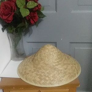 CHINESE STYLE HATS WITH NECK STRAP.